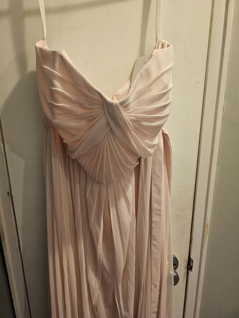 David's Bridal Versa Convertible Mesh Dress in Petal (Size 14, NWT)